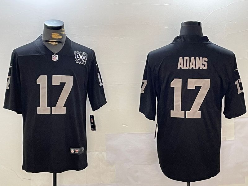Men Oakland Raiders #17 Adams Black Second generation 2024 Nike Limited NFL Jersey style 3->oakland raiders->NFL Jersey
